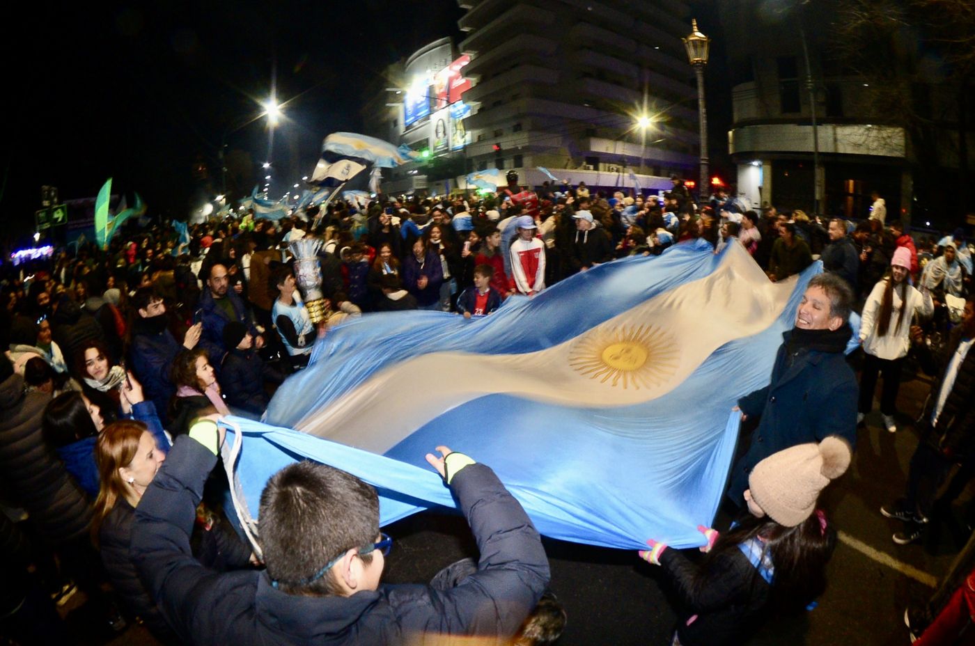 Todas las fotos de los festejos en La Plata por la obtención de la Copa  América