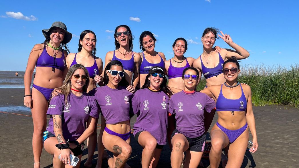 Entrenamiento para mujeres guardavidas en Punta Lara
