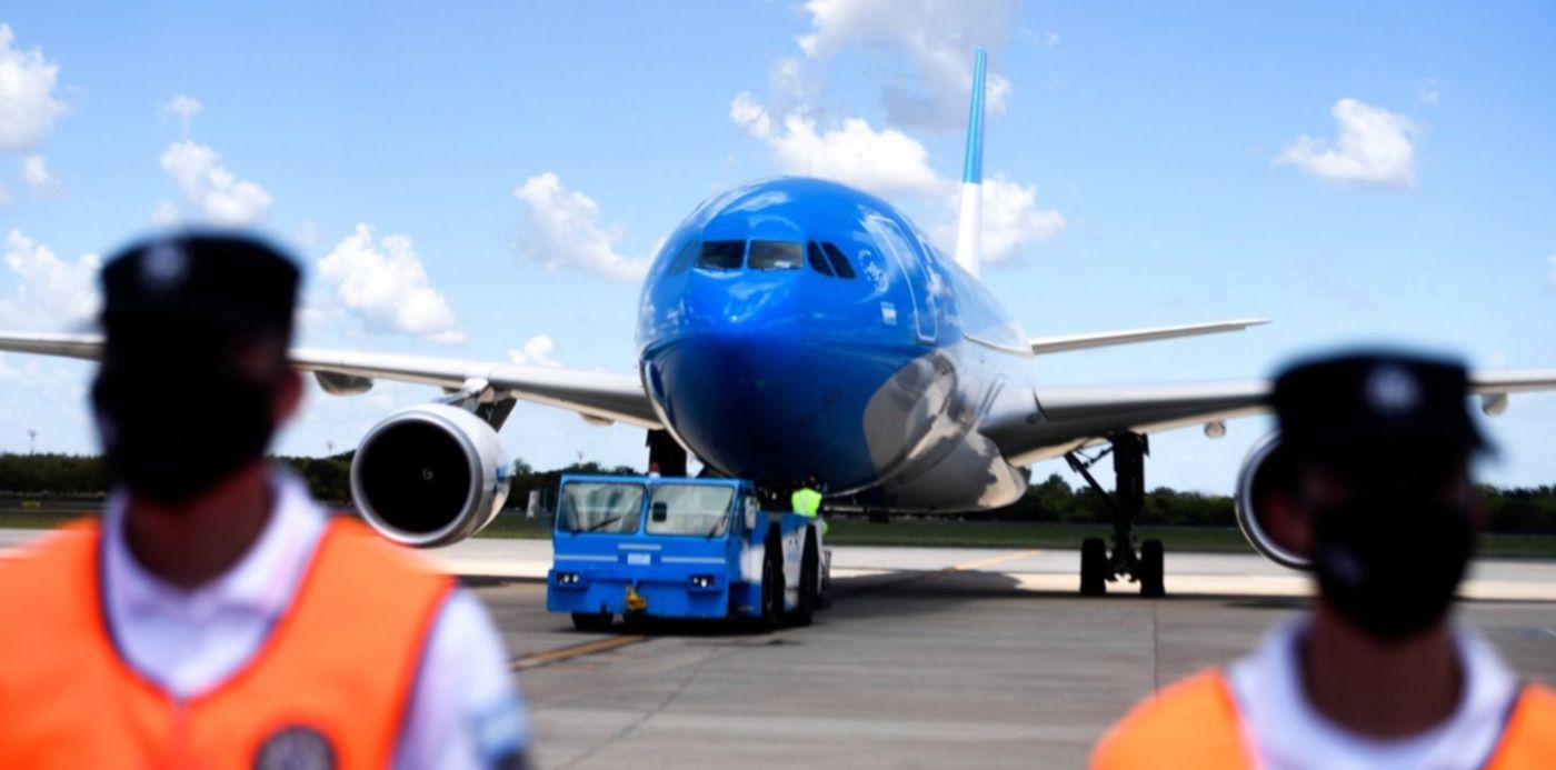 Vuelo vacuna Aerolíneas Argentinas
