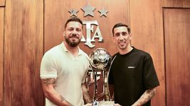 vandalizaron un mural de angel di maria en el club el torito en la previa del duelo ante estudiantes