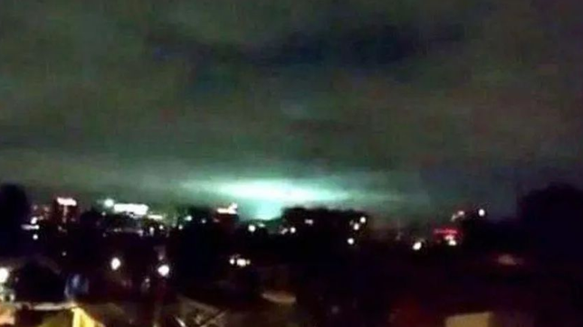 ¿por que se vieron unas extranas luces en el cielo durante el sismo en san juan?