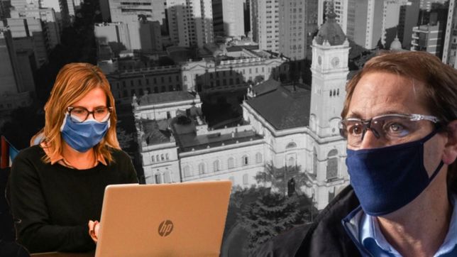 saintout y garro se reunen en medio de la emergencia sanitaria por el coronavirus