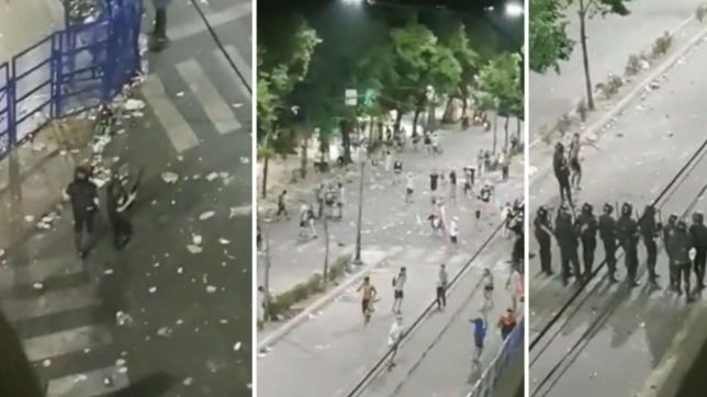 video: los incidentes en 7 y 50 tras los festejos por el mundial