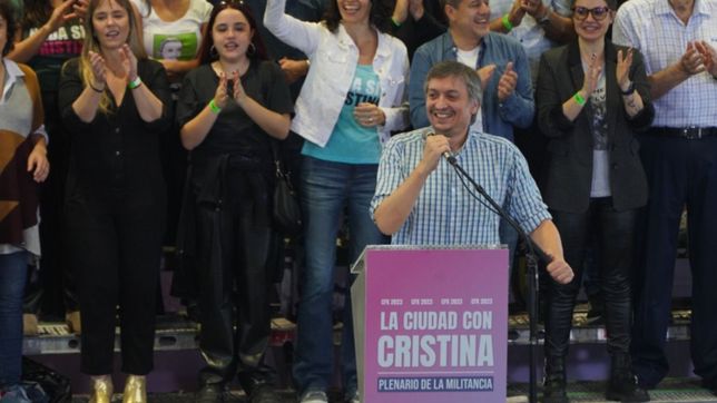 maximo kirchner convoco al acto de cristina en el teatro argentino de la plata