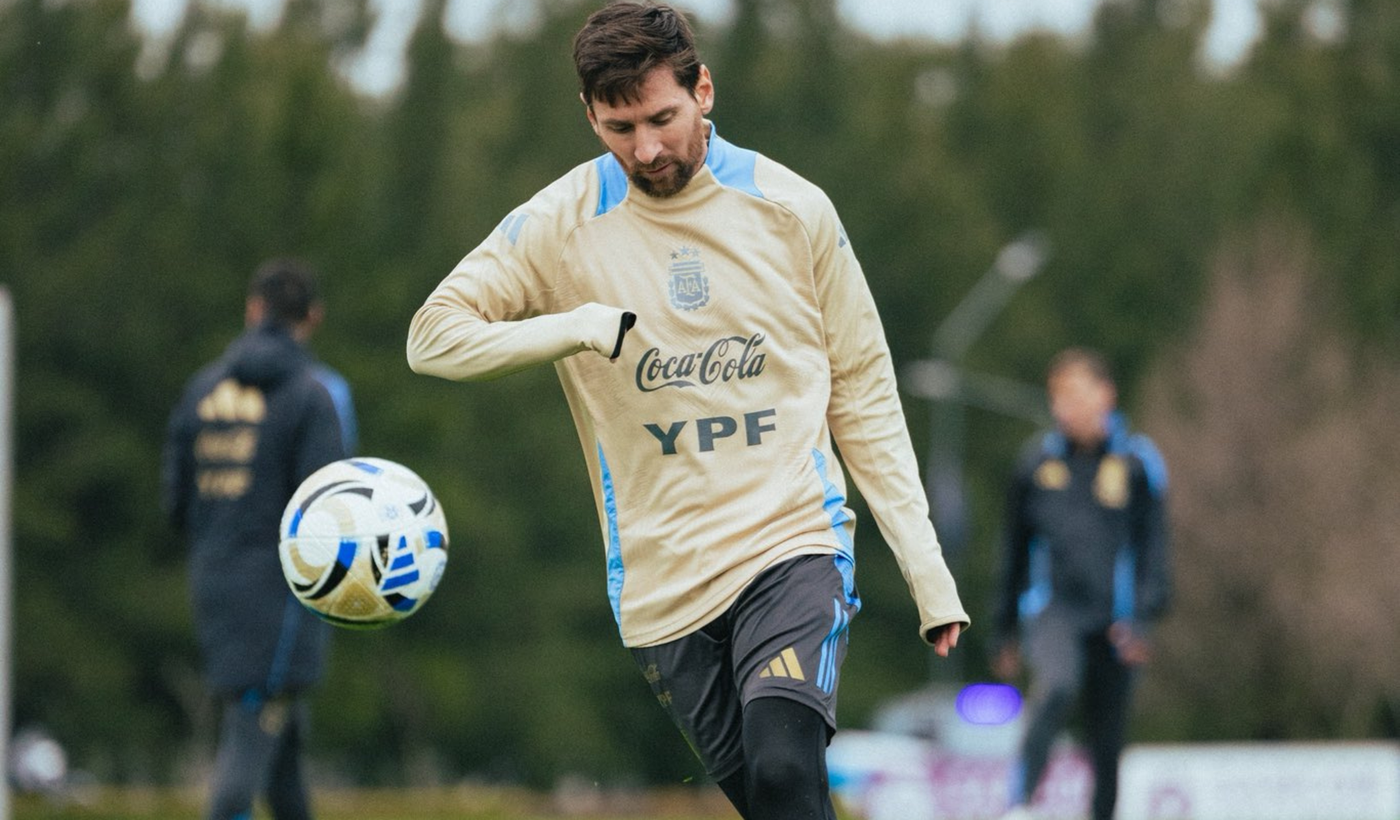 Messi entrenamiento argentina