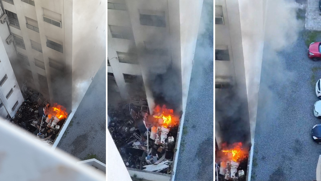 Se incendió parte de un edificio en pleno centro de La Plata