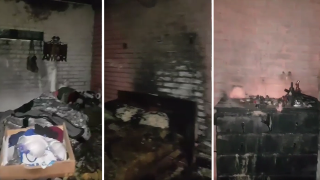 se incendio una casa en la plata, perdieron todo y lanzaron una colecta para ayudarlos
