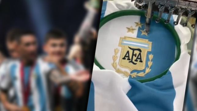 el video que muestra como bordaron la tercera estrella en la camiseta de argentina