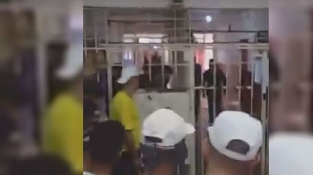 video: tension en la unidad 9 de la plata por una protesta de presos