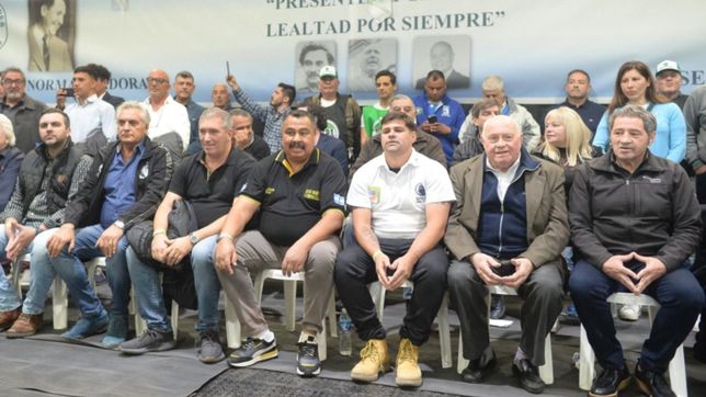 ¿quienes son los gremialistas que sacaron musculo peronista en la plata?