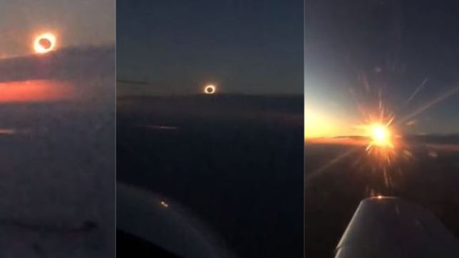 video: la unlp mostro como se vio el eclipse a 3 mil metros de altura sobre chascomus