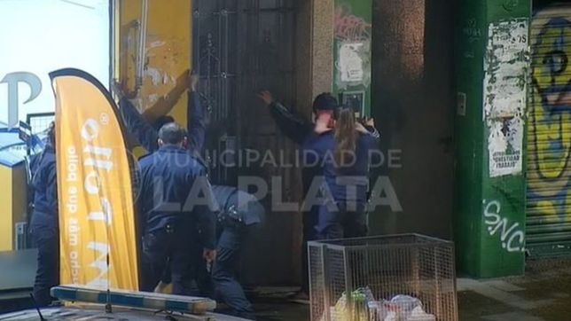 video: robaron en una pollajeria de la plata, quedo registrado y los detuvieron
