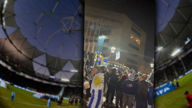 video: asi celebraron el campeonato los hinchas uruguayos en el centro de la plata