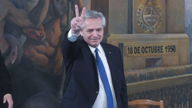 alberto fernandez homenajeo a peron con un fuerte mensaje hacia la interna del fdt