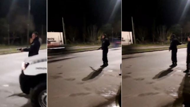 video: pasaron por un control antipicadas en la plata, no pararon y les dispararon