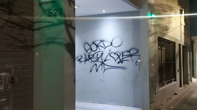 detuvieron a dos jovenes mientras grafiteaban edificios de la plata