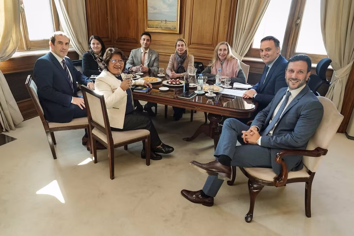 Los encuentros en Casa Rosada se dieron en paralelo a la suspensión del informe