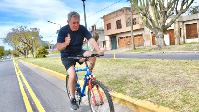 bicisenda en tolosa: finalizo la obra que une el parque lineal con la avenida antartida