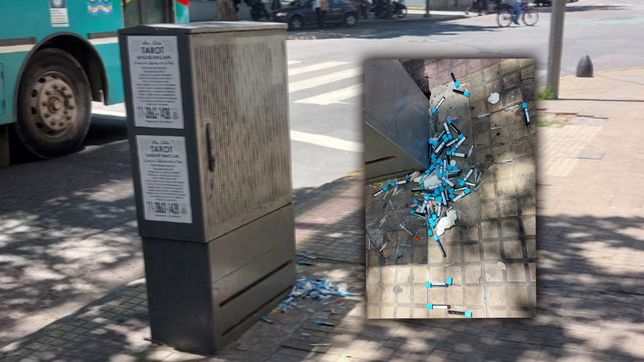 preocupacion por la aparicion de residuos patogenicos en pleno centro