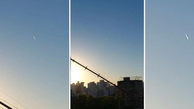 grabo un raro objeto en el cielo de la plata y el video se hizo viral: no entendia nada