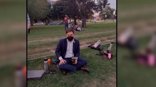 ¿donde y a que hora saldran kicillof y tolosa paz a matear con los vecinos de la plata?