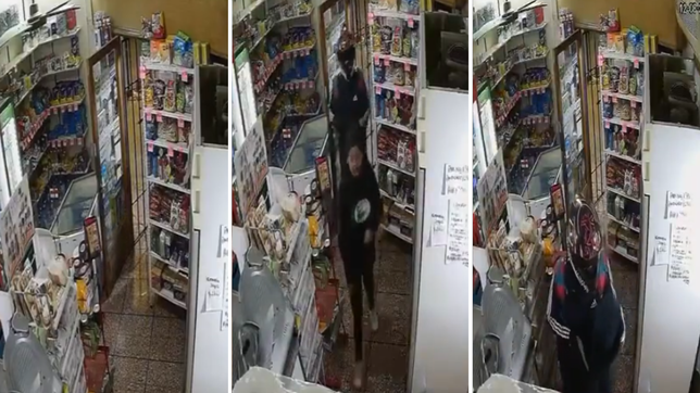 cargando una mochila de pedidos ya, asaltaron un almacen a punta de pistola