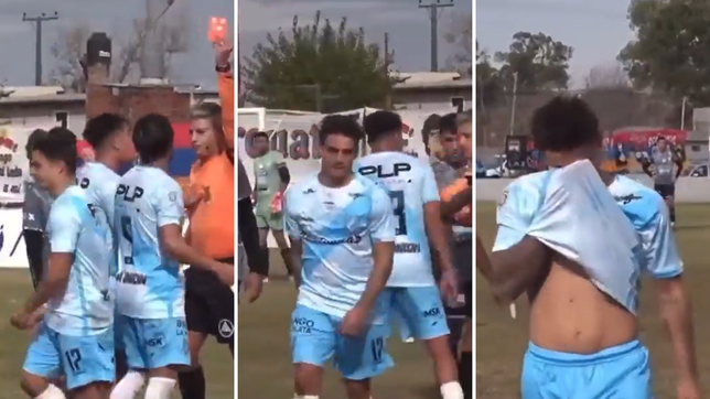 un jugador de villa san carlos fue insolitamente expulsado tras solo 37 segundos de juego