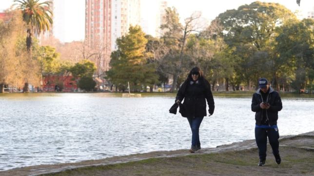 volvieron las mananas de mucho frio y asi estara el fin de semana en la plata