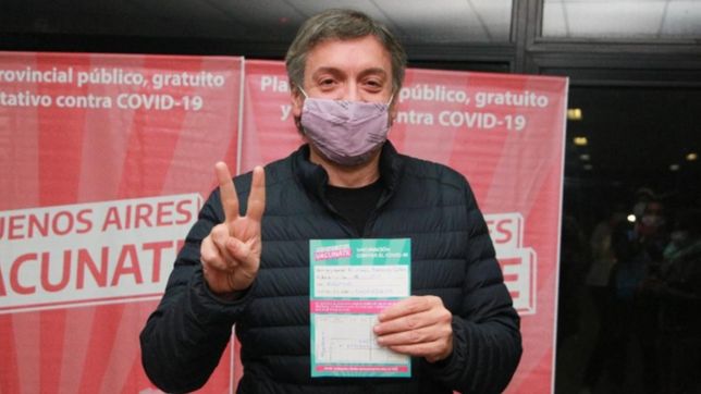 maximo kirchner se vacuno contra el covid-19 en la plata