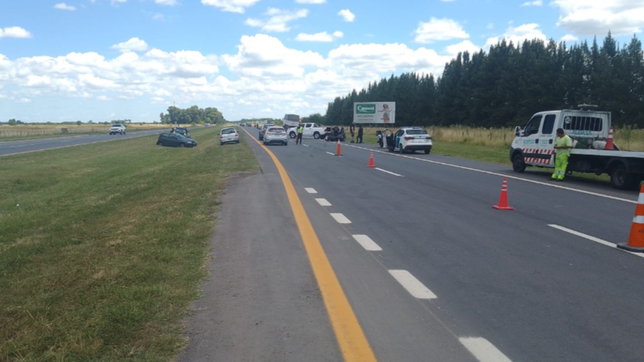 una adolescente fue internada de urgencia tras un brutal choque en la ruta 2