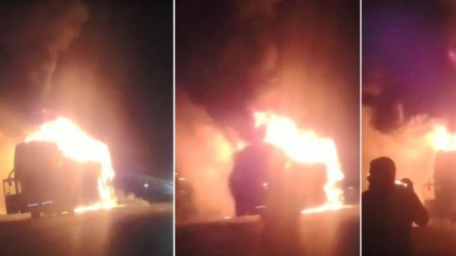 general urquiza rompio el silencio y explico por que se quemo un micro lleno de platenses