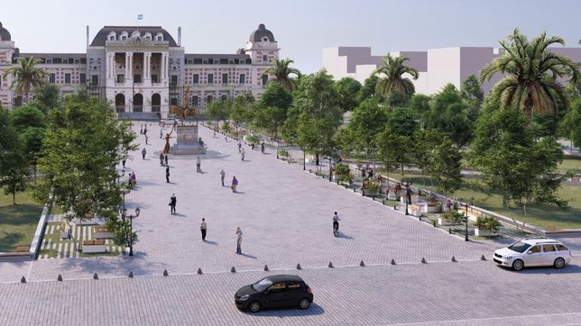 todas las fotos que muestran como sera la nueva plaza san martin