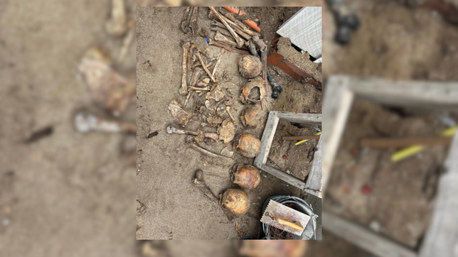 hallan al menos una docena de craneos humanos enterrados en una casa