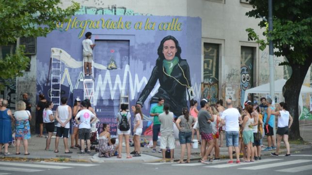 en memoria de la periodista virginia ilariucci, pintaron un mural en la esquina de 7 y 61