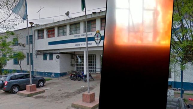 video: tension en una carcel de mujeres de la plata tras el incendio en un pabellon