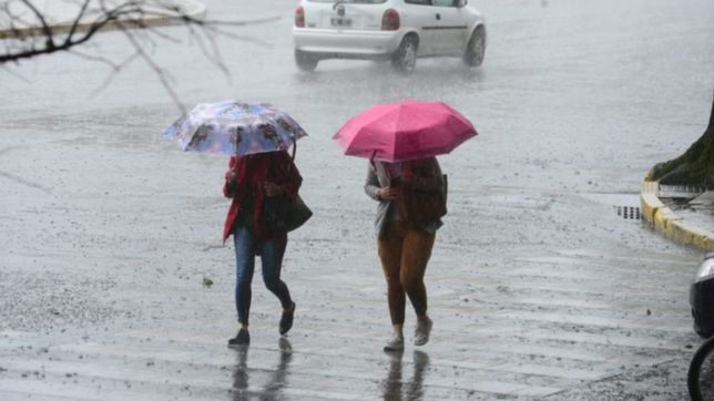 llueve en la plata y hay alerta por tormentas y vientos fuertes