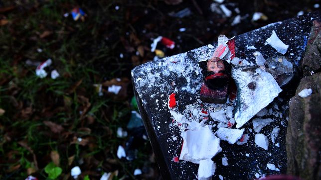 destrozaron el santuario del gauchito gil: de alguna u otra manera nos vamos a enterar quien fue