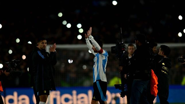 las fotos del ultimo partido de messi en argentina por eliminatorias
