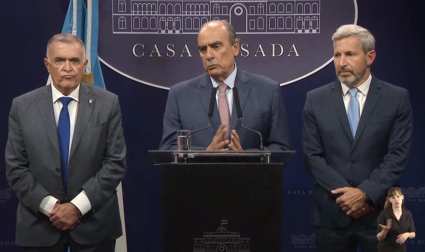 Guillermo Francos dio una conferencia de prensa al concluir la reunión en Casa Rosada
