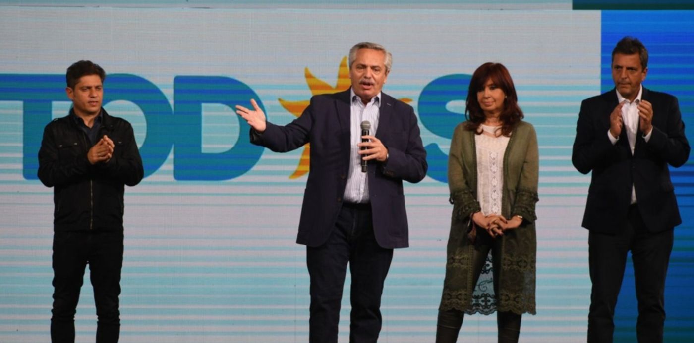 Alberto Fernández Cristina Kirchner Máximo Kirchner Sergio Massa Axel Kicillof