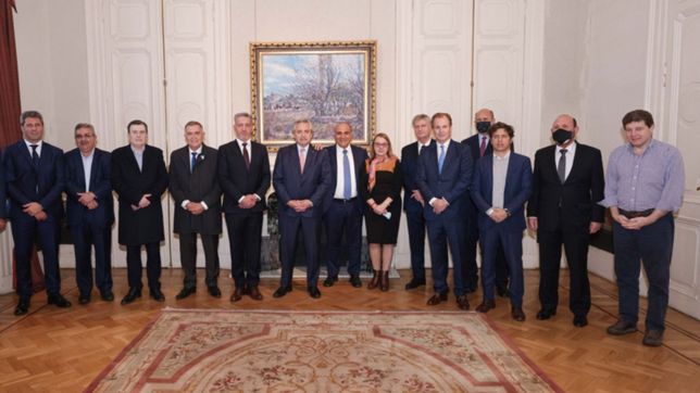 economia, corrida cambiaria y gabinete en una reunion de alberto y los gobernadores