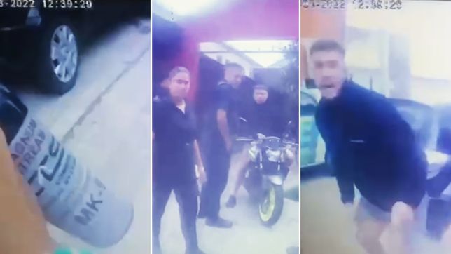 choque, persecucion cinematografica y un detenido en un violento episodio en pleno centro