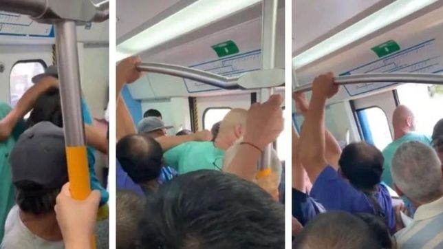 video: un hombre mostro sus partes intimas en el tren roca, lo escracharon y lo bajaron