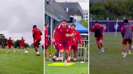 Estudiantes se entrenó en Río y ultimó detalles para el duelo decisivo ante Flamengo