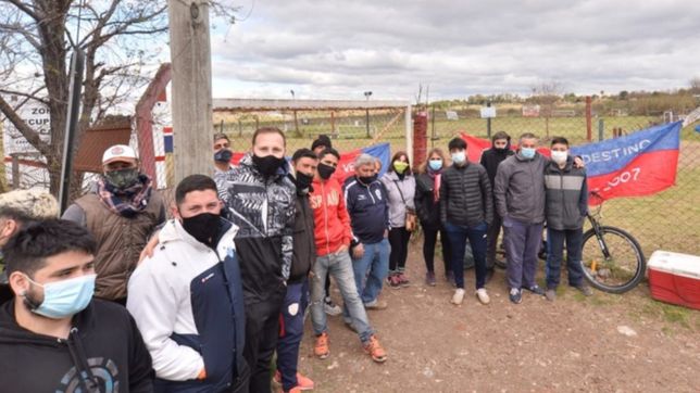 quisieron desalojar la plata futbol club con topadoras y palas mecanicas