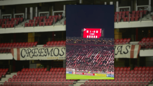 estudiantes homenajeo a juan ramon veron en el minuto 11 y uno recordo a su idolo