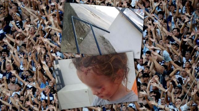 una valla cayo arriba de una nena de 2 anos en medio del clasico platense y la aplasto