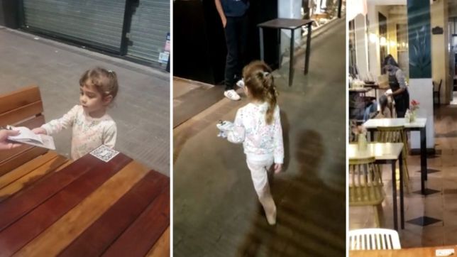 me quiero ir a casa, la tierna reaccion de una nena de 3 anos que fue a pedir la cuenta