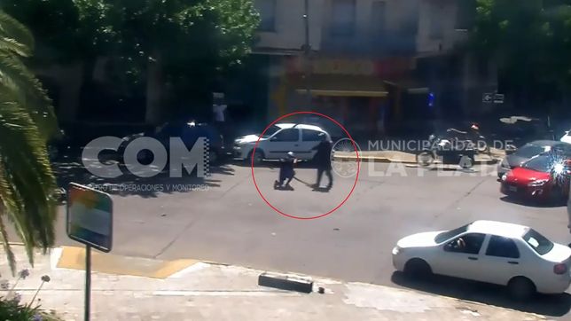 una persecucion por las calles de la plata termino con un motochorro herido y detenido