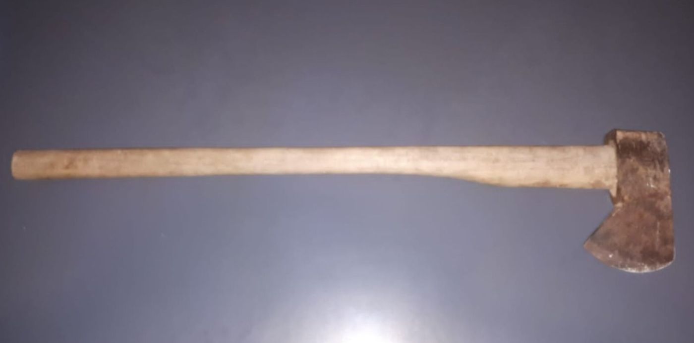 detenido - hacha - Los Hornos